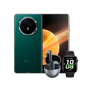 HONOR Magic V3 12GB+512GB Green Dual Card OM + HONOR CHOICE Earbuds S7 + Honor Watch 5 Black 