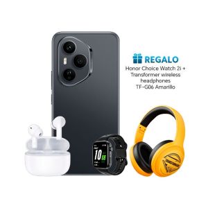 Honor 400 Pro 12+512GB Midnight Black + REGALO ( Honor Choice Watch 2i + Auricular Transformers TF-G06 Amarillo) + CHOICE Earbuds X7 Lite