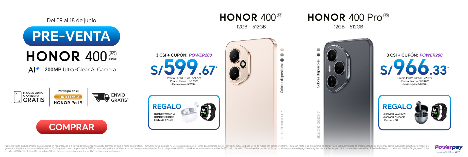 BANNER PRE VENTA HONOR SERIE 400 - 09.06 - DEKSTOP
