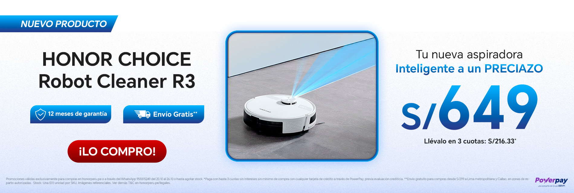 BANNER HONOR CHOICE ROBOT CLEANER R3 - 19.10 - DESKTOP