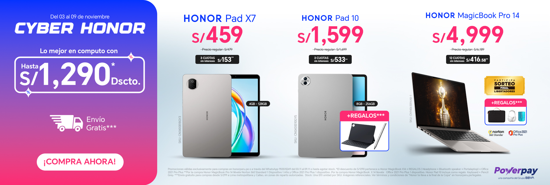 BANNER PAD X7 - PAD 10 - MAGICBOOK PRO 14 - 03.11 - DESKTOP