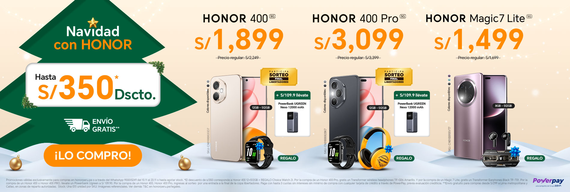 BANNER HONOR 400 / HONOR 400 PRO / HONOR MAGIC 7 LITE - 10.11 - DESKTOP