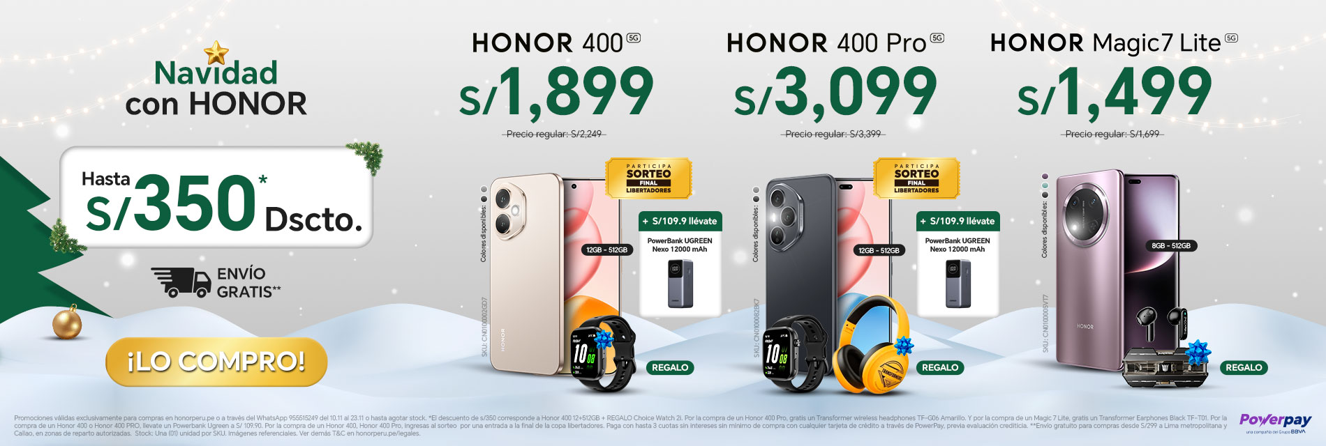 BANNER HONOR 400 / HONOR 400 PRO / HONOR MAGIC 7 LITE - 10.11 - DESKTOP